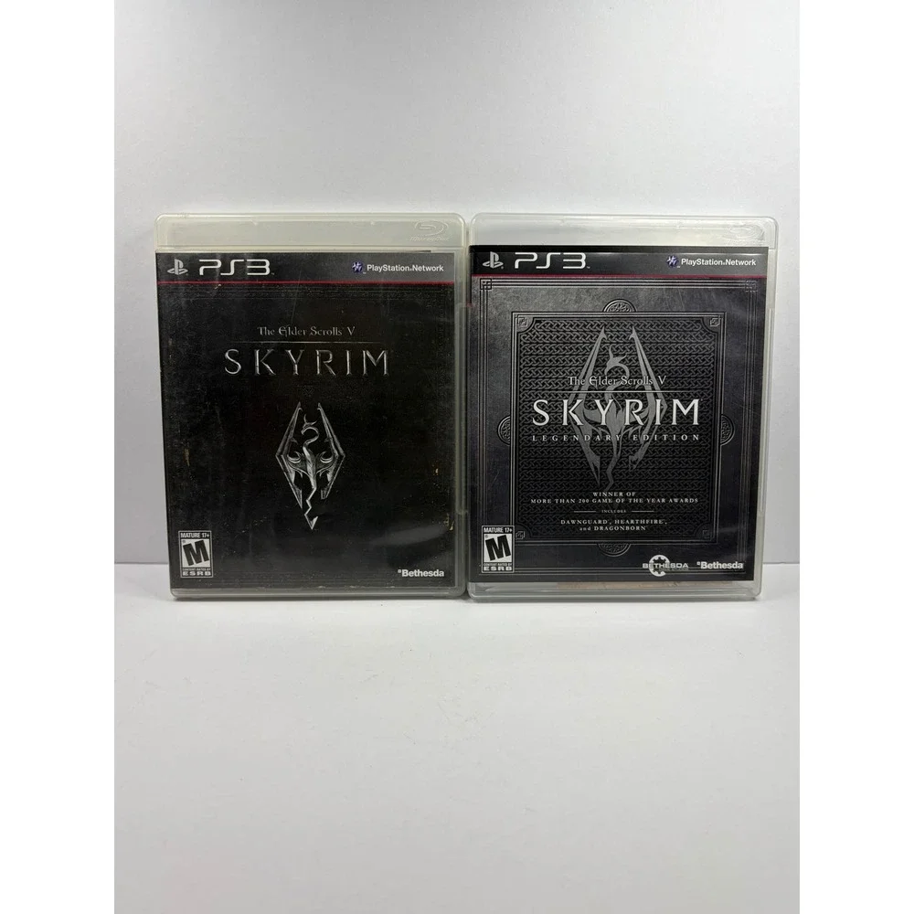 PS3 Game Lot Skyrim Legendary Call of Duty Black Ops Modern Warfare 4 Games